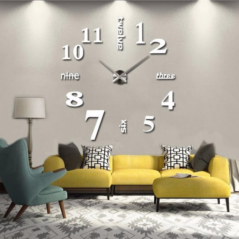 Wall clock, Shiny silver - AG357