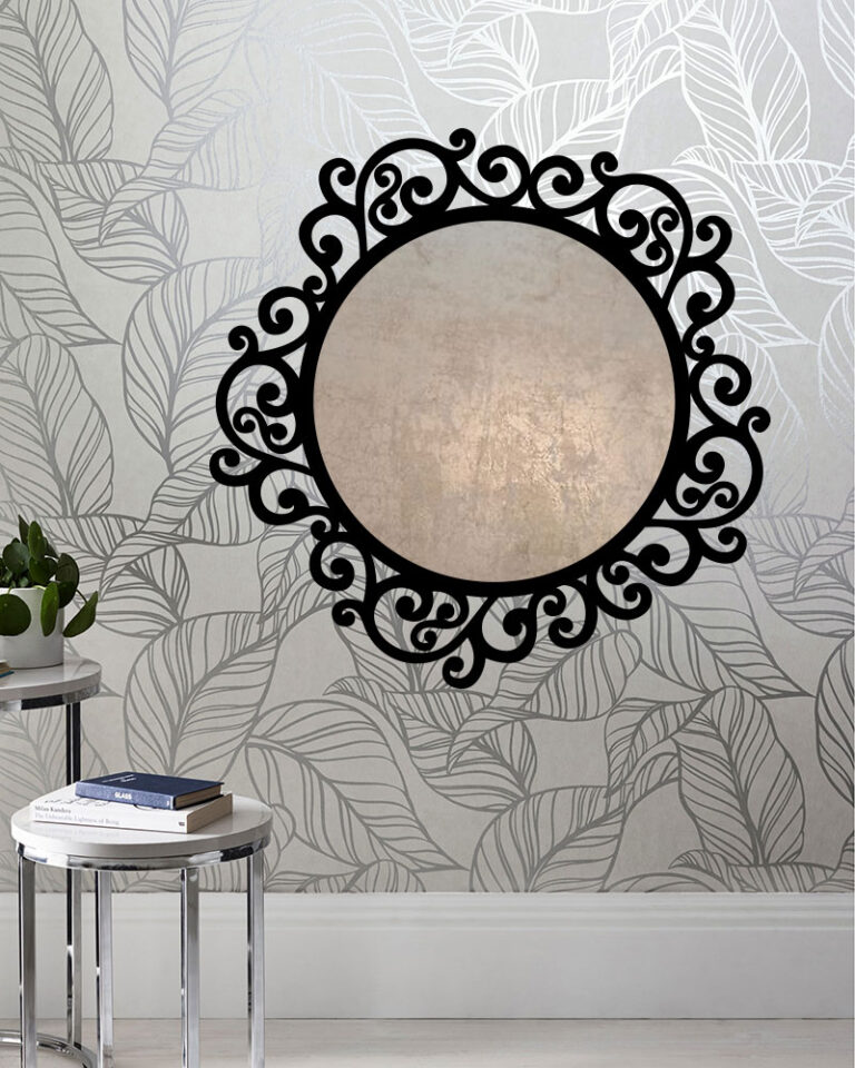 Wall mirror, Black - AG505