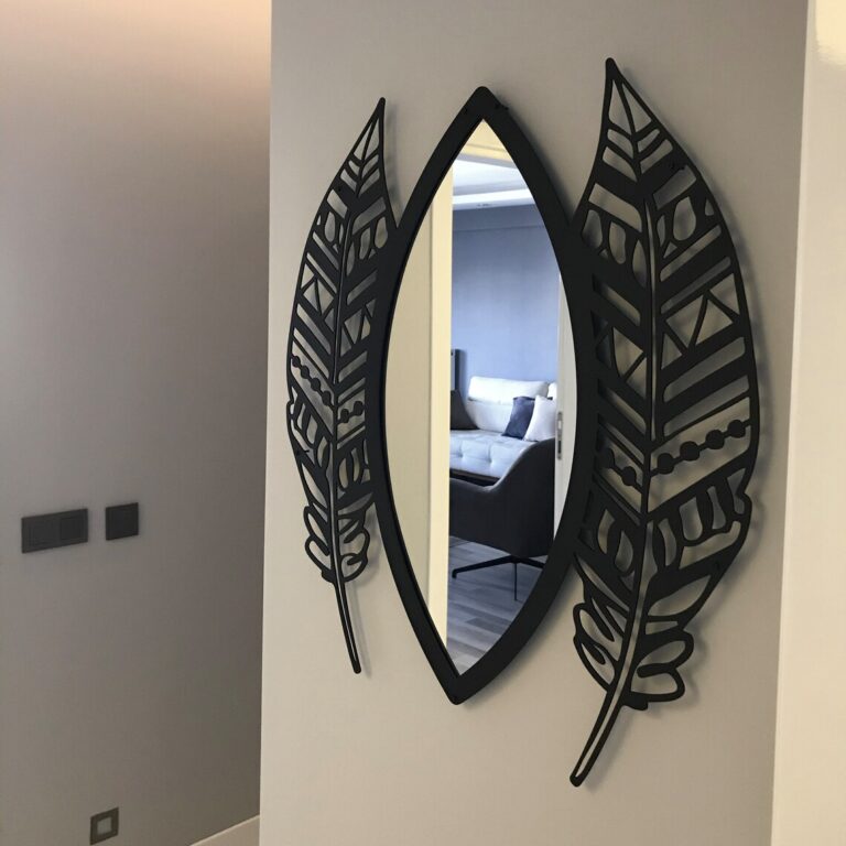 Wall mirror, Black - AG507