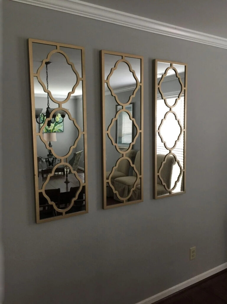 Mirror set of 3 pieces, Gold - AG535