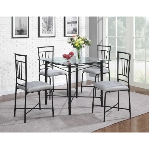 Dining Table, 5 pieces Black - DT132