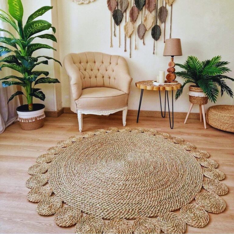 Decorative carpet, beige - carpet2