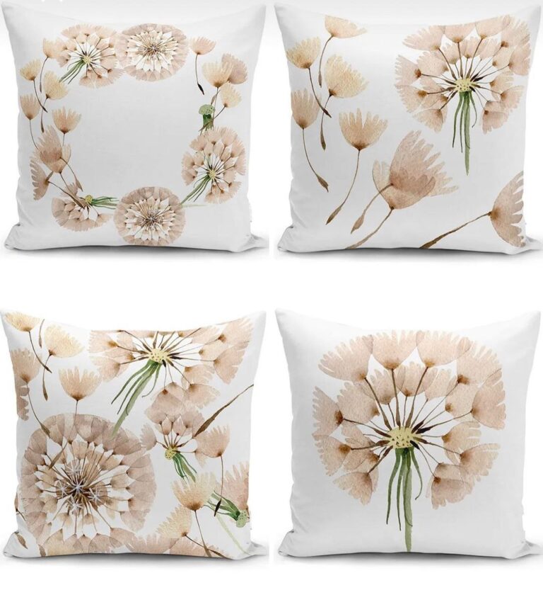 Cushion cover set 4 pieces, velvet - cus-19