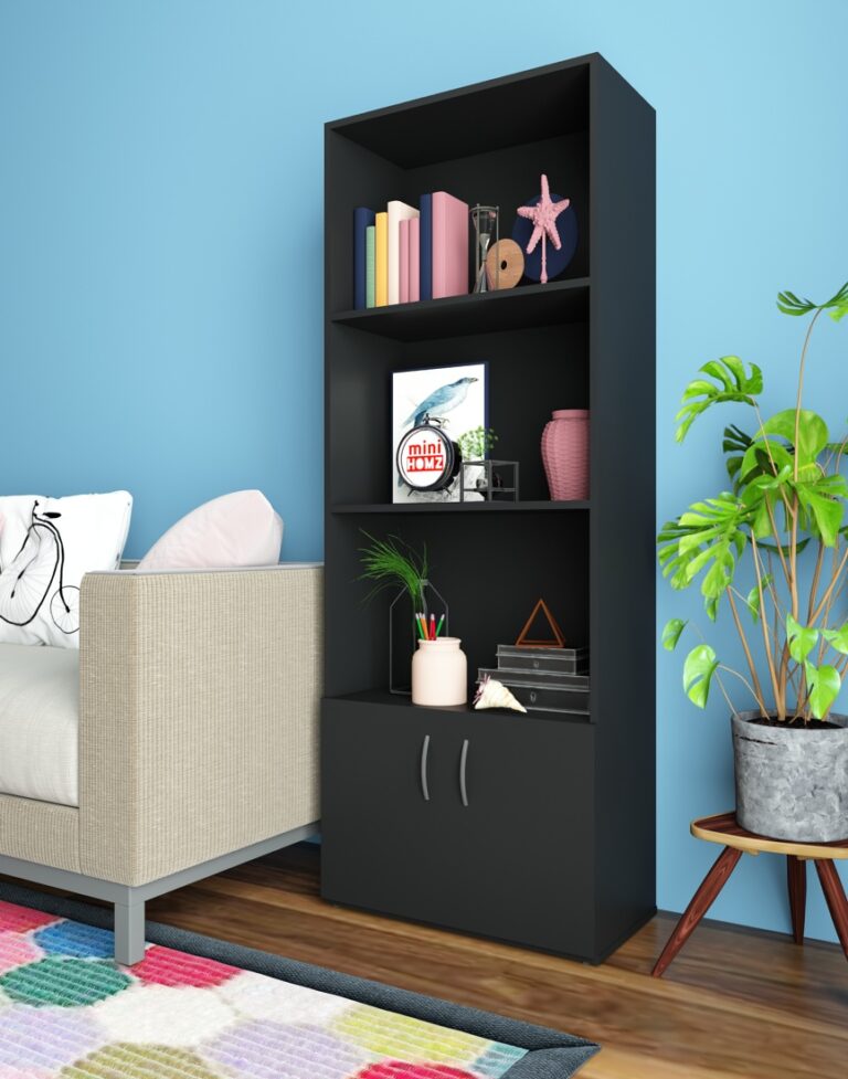 Bookcase, Black - mini D414ES